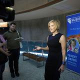 Rep. Susie Lee speaks to reporters