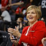 Congresswoman Lee at a Las Vegas Aces game