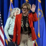 Congresswoman Lee waving