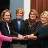 Congresswoman Lee with fellow Bipartisan Women's Caucus leaders