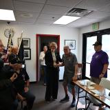 Congresswoman Lee with veterans
