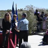 Congresswoman Lee congratulates a new citizen