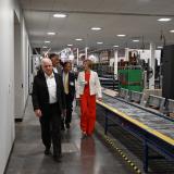 Congresswoman Lee touring Konami facilities