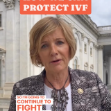 Congresswoman Lee speaking direct to camera in front of the US Capitol Building