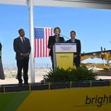 Congresswoman Lee speaks at groundbreaking