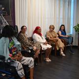 Congresswoman Lee with CARE Chest workers