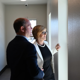 Congresswoman Lee touring new senior housing development