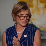  Democratic Rep. Susie Lee holds press confrence at Spanish Hills Wellness Suites in Las Vegas to highlight Medicaid cuts in GOP-backed megabill. (Photo: Jeniffer Solis)