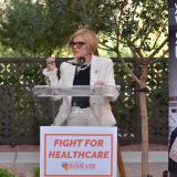 Rep. Susie Lee, D-Nev., speaks during a news conference