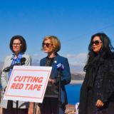 Senator Cortez Masto, Congresswoman Lee, and Colorado River Commission Chairwoman Puoy Premsrirut