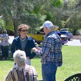 Congresswoman Lee with constituents