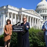 Senator Rosen, Congresswoman Lee, and Sergeant Dave Crete 