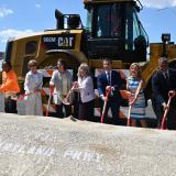 Congresswoman Lee breaking ground on project