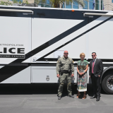 Congresswoman Lee standing with LVMPD