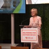Rep. Susie Lee speaks at event