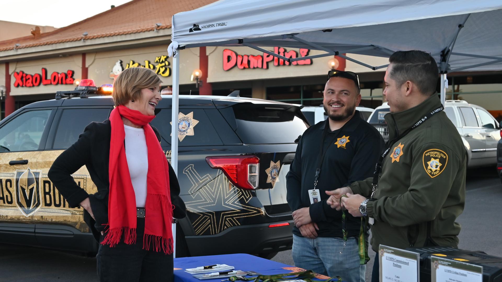 Congresswoman Lee with Law Enforcement Officers
