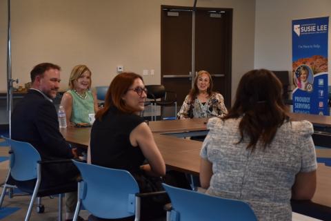 Rep. Lee and Roundtable Attendees