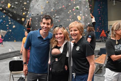 Congresswoman Lee with Free Soloist Alex Honnold