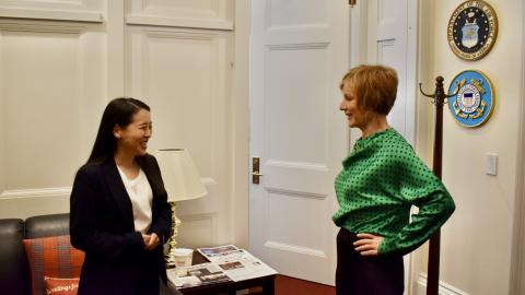 Congresswoman Lee with Mami Kanemitsu