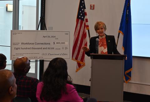Congresswoman Lee speaking