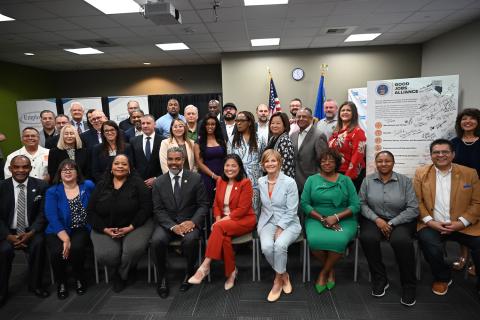 Congresswoman Lee with Acting Secretary Julie and Workforce Development Leaders