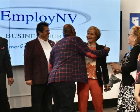 Congresswoman Lee with guest attendees