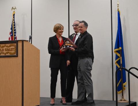 Congresswoman Lee with the Asian Chamber of Commerce
