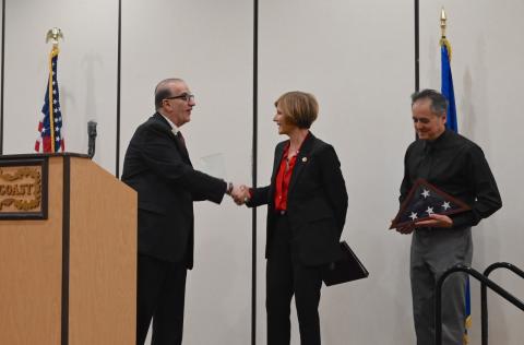 Congresswoman Lee with the Asian Chamber of Commerce