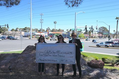 Congresswoman Lee presenting CPF funding