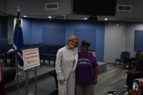 Rep. Lee and Attendee