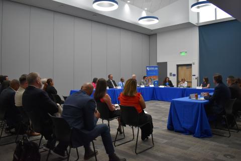 Rep. Susie Lee and attendees of roundtable