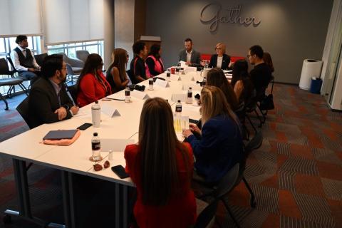 Rep. Lee and Roundtable Attendees