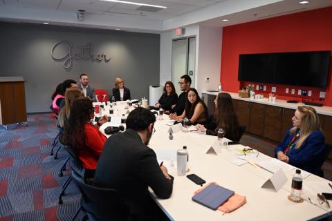 Rep. Lee and Roundtable Attendees