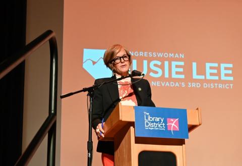 Congresswoman Lee speaking