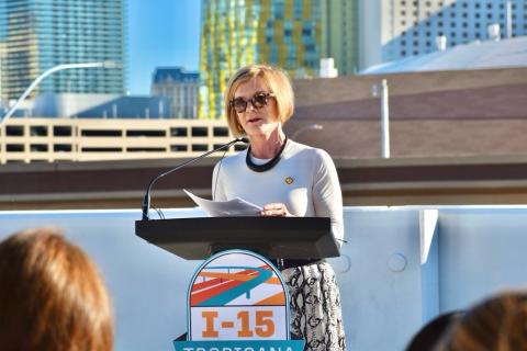 Rep. Susie Lee, D-Nev., speaks during a news conference
