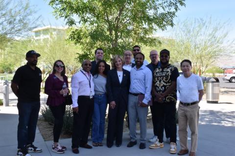 Rep. Susie Lee and roundtable attendees