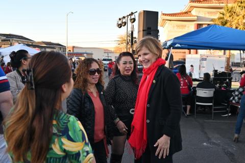 Congresswoman Lee celebrating Lunar New Year