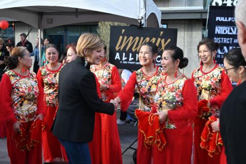 Congresswoman Lee celebrating Lunar New Year
