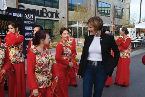 Congresswoman Lee celebrating Lunar New Year