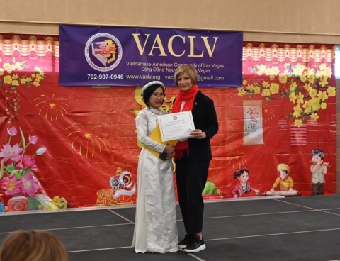 Congresswoman Lee celebrating Lunar New Year