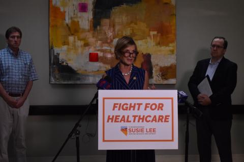 Rep. Lee speaks at Spanish Hills