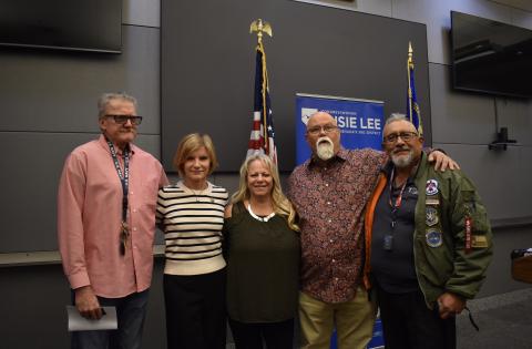 Congresswoman Lee at the PROTECT Act press event.