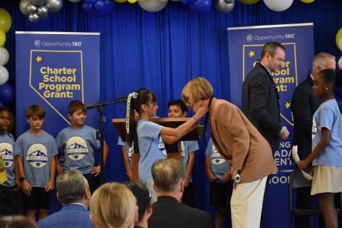 Rep. Lee and Student