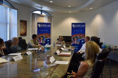 Rep. Lee and Roundtable Attendees
