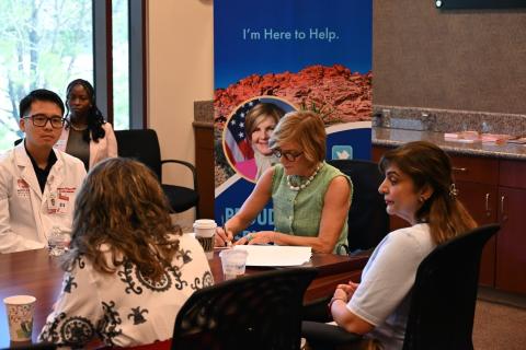 Rep. Lee and Roundtable Attendees