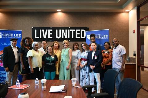 Rep. Lee and Roundtable Attendees
