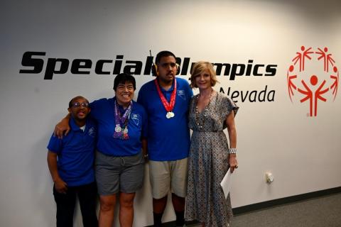 Congresswoman Lee and 2026 Special Olympics USA Medalists