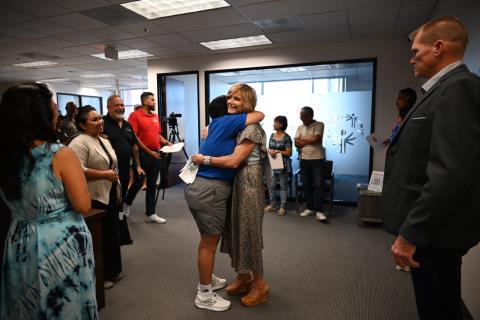Congresswoman Lee and 2026 Special Olympics USA Participant