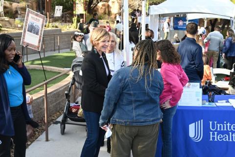 Congresswoman Lee with local leaders, small business owners, performers, and southern Nevada families at the 15th annual Black History Month Festival at the Springs Preserve
