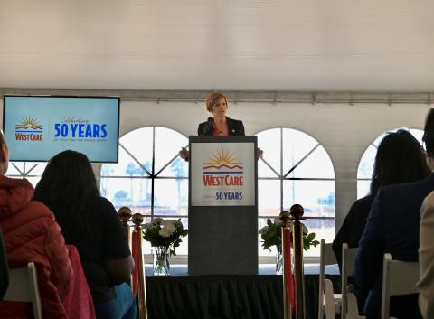 Congresswoman Lee at WestCare Nevada groundbreaking